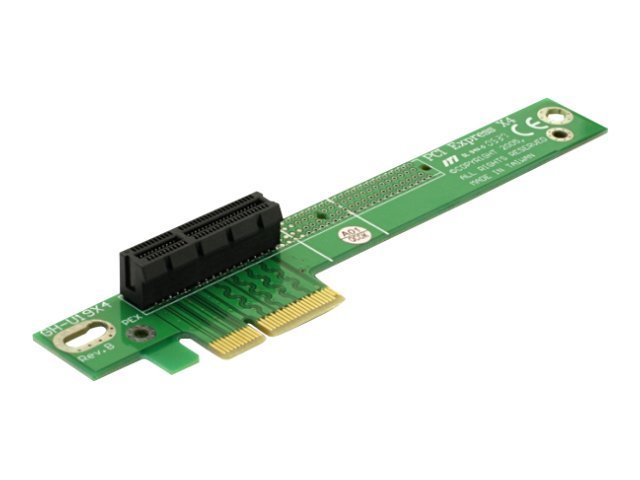 DELOCK PCIe-Riser-Karte x4 90 gewinkelt links - Vorderansicht