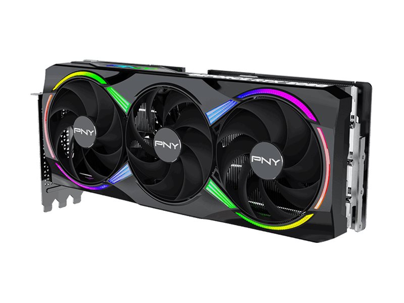 PNY GeForce RTX 5080 16GB ARGB OC Triple Fan Rückansicht