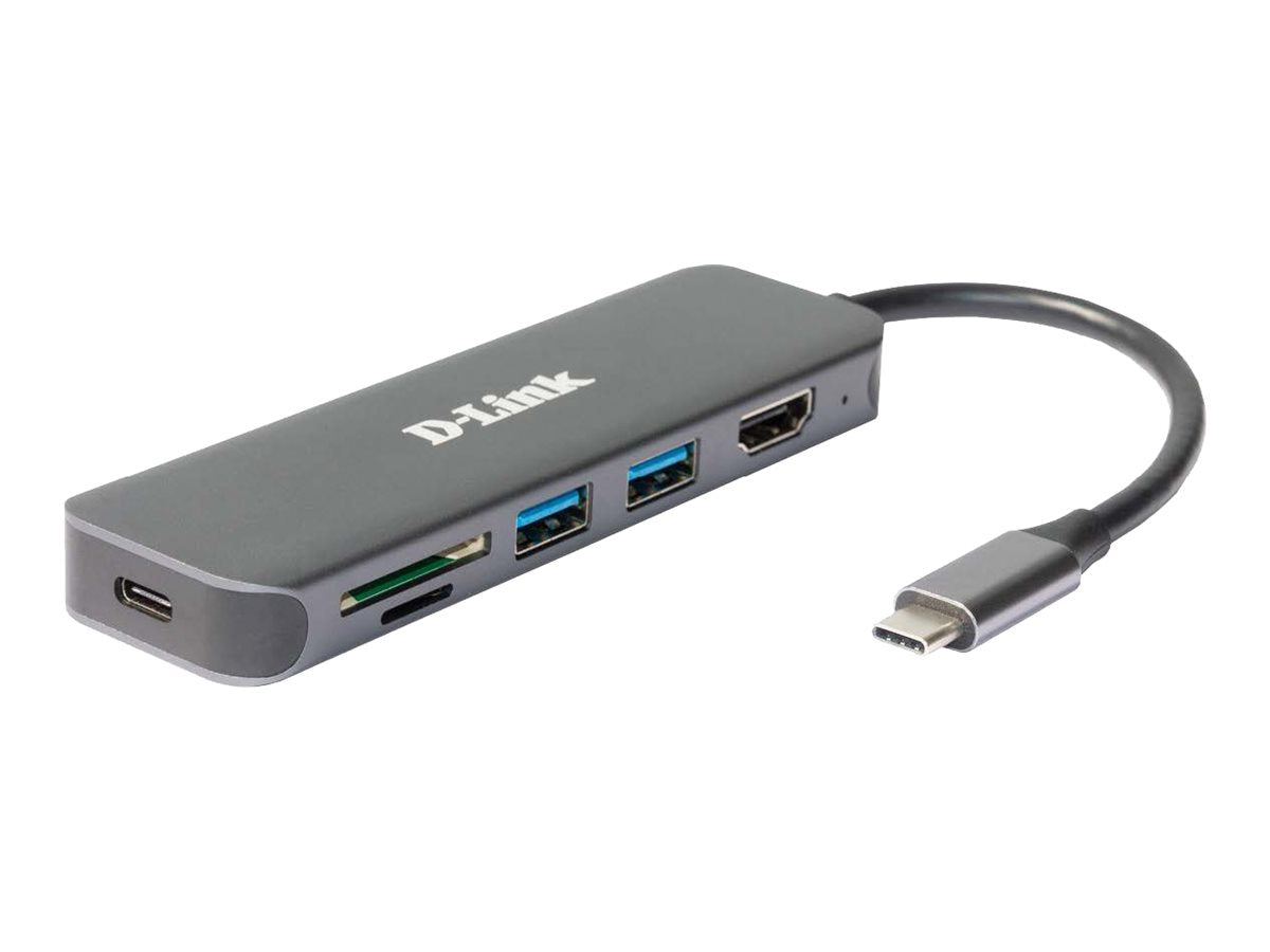 D-LINK DUB-2327 6-in-1 USB-C Hub Vorderansicht