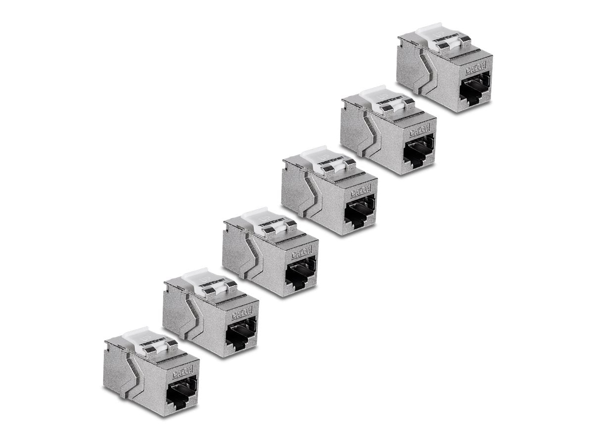 TRENDNET TC-KC06C6A Cat6A RJ-45 Keystone 6-Pack Vorderansicht