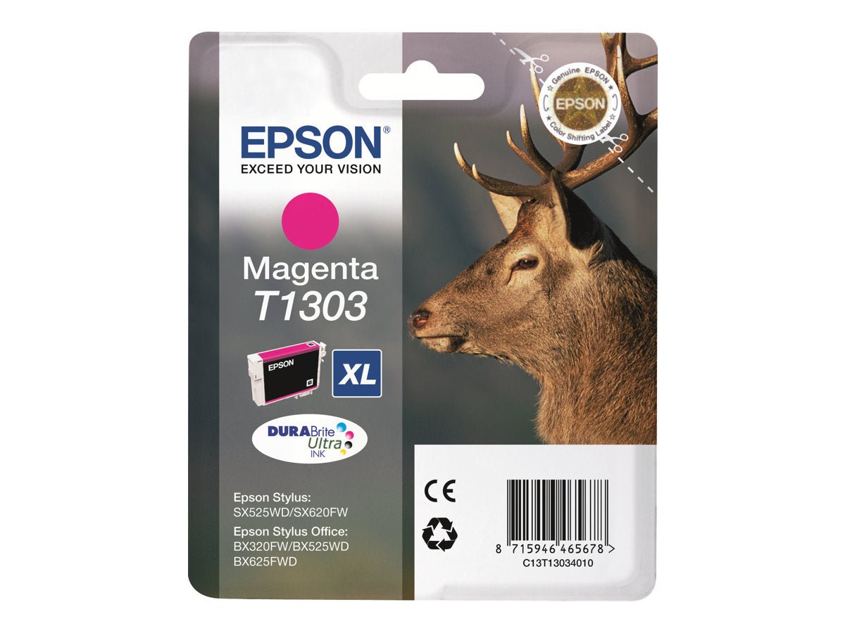 EPSON T1303 Tintenpatrone magenta Verpackung