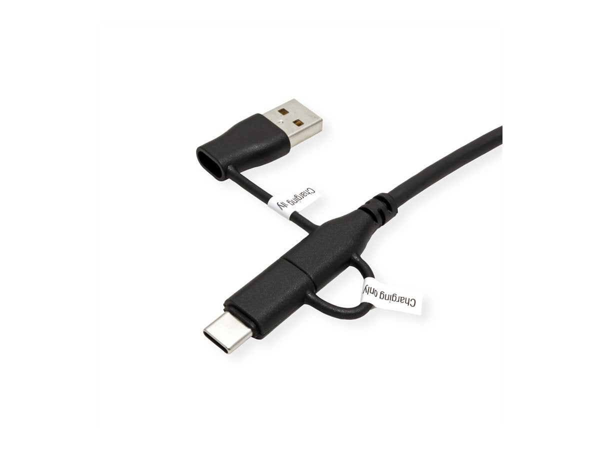 ROLINE USB 2.0 Kabel Typ C ST/ST mit Adaptern