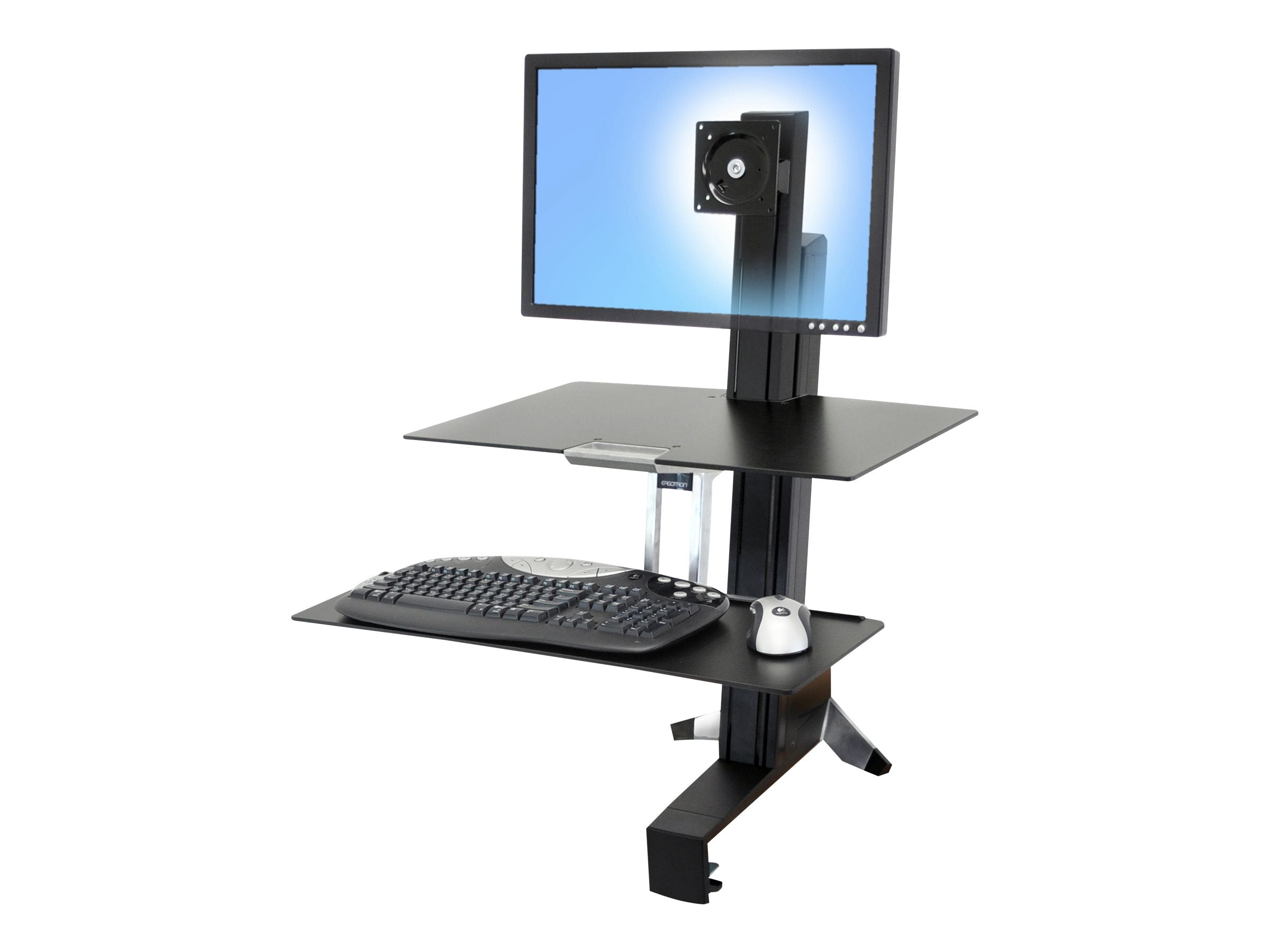 ERGOTRON WorkFit-S mittelgrosser Monitor HD mit Arbeitsflaeche bis 76cm 30Zoll VESA 75x75 100x100max max. 13