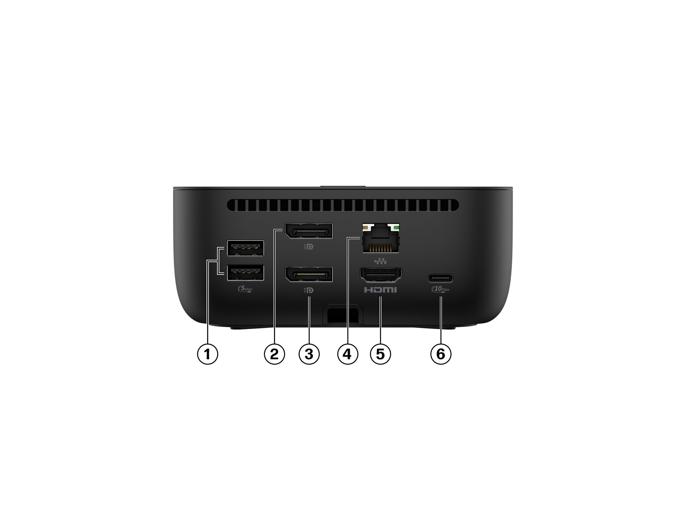 HP USB-C 100W G6 Dock Vorderansicht