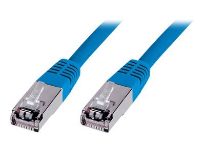 DIGITUS CAT 5e SF-UTP Patchkabel 0,5 m Blau - Vorderansicht