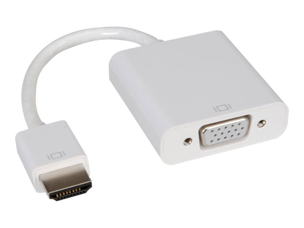 ROLINE HDMI-VGA Adapterkabel HDMI ST / VGA BU 0,15m Anschlussansicht