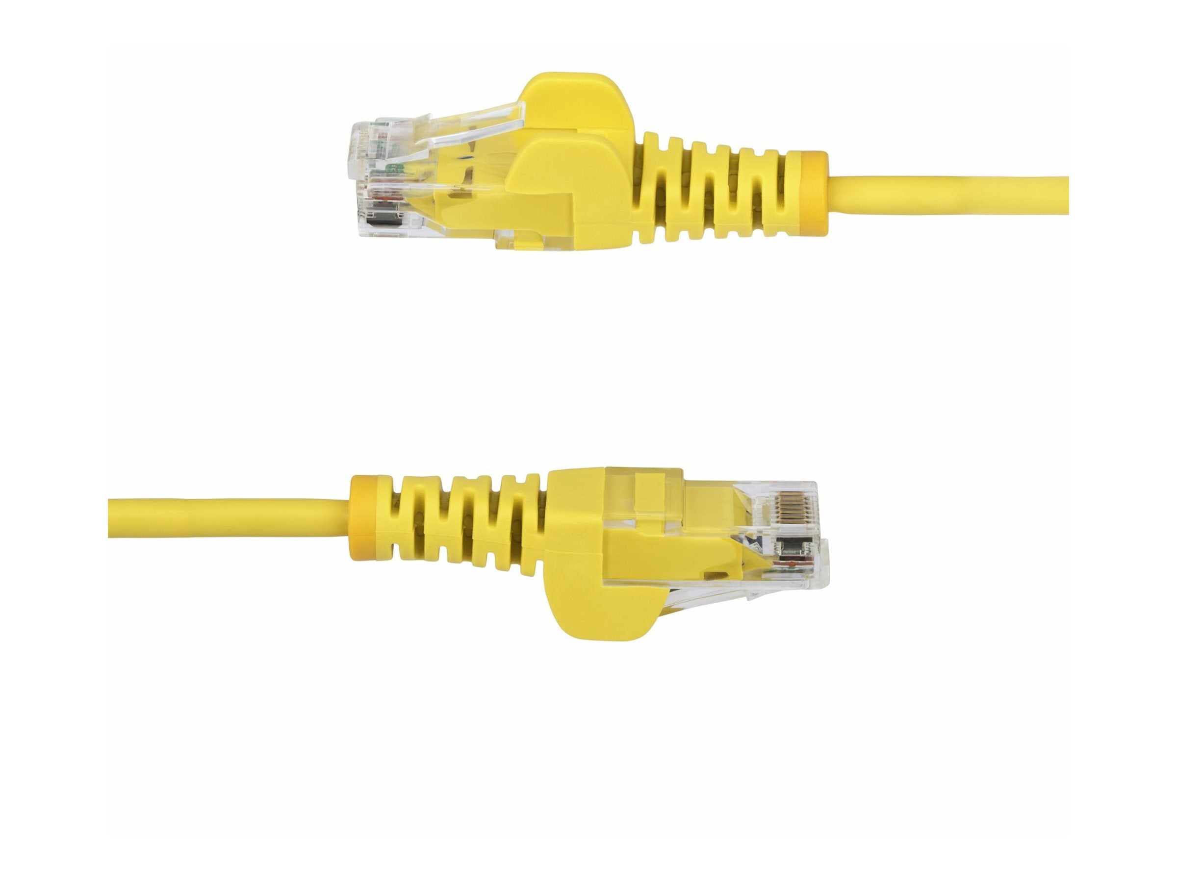 STARTECH.COM 25cm Gelbes Slim CAT6-Netzwerkkabel 100W PoE Snagless RJ45 LSZH 28AWG Reines Kupfer Patchkabel-Ethernet Kabel