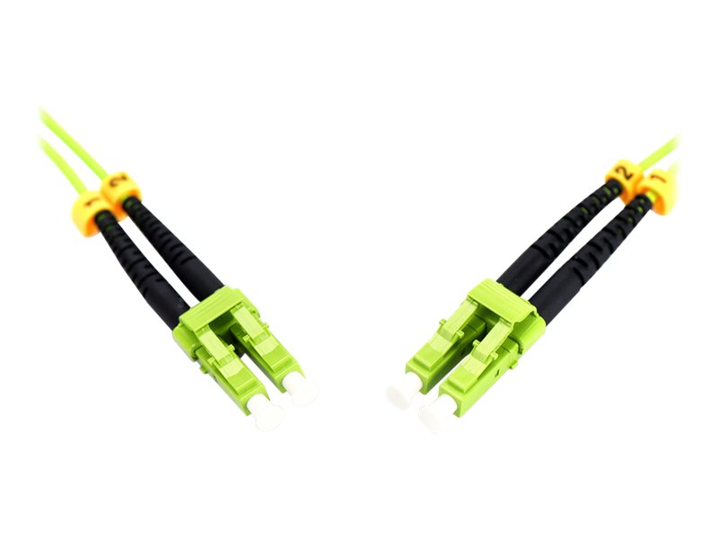 DIGITUS LWL Patchkabel Duplex LC zu LC MM OM5 50/125 7m Vorderansicht
