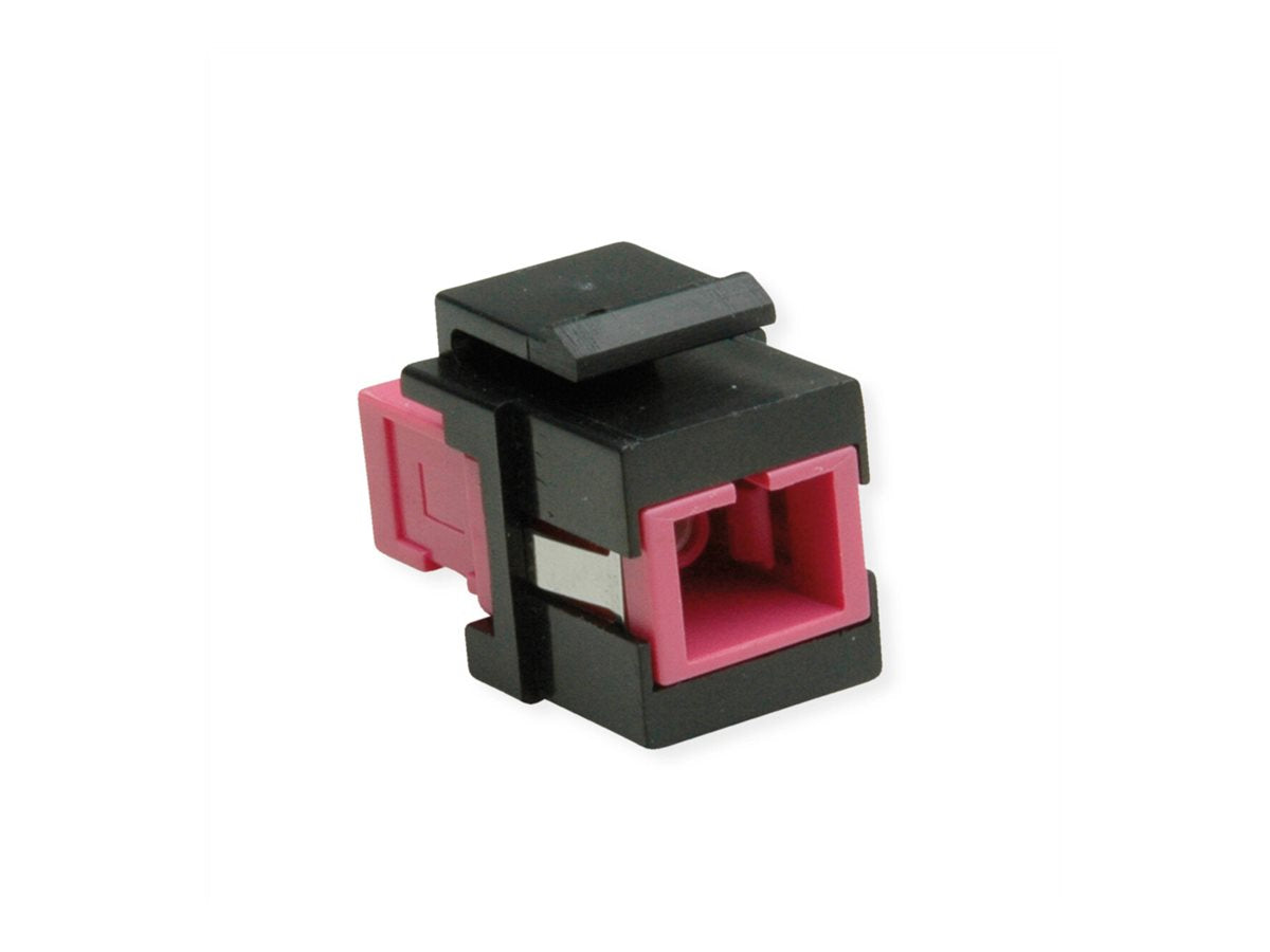 ROLINE Keystone LWL-Adapter SC/SC Simplex Multimode OM4 in Modulträger