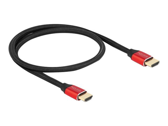 DELOCK Ultra High Speed HDMI Kabel 48 Gbps 8K 60Hz rot 0
