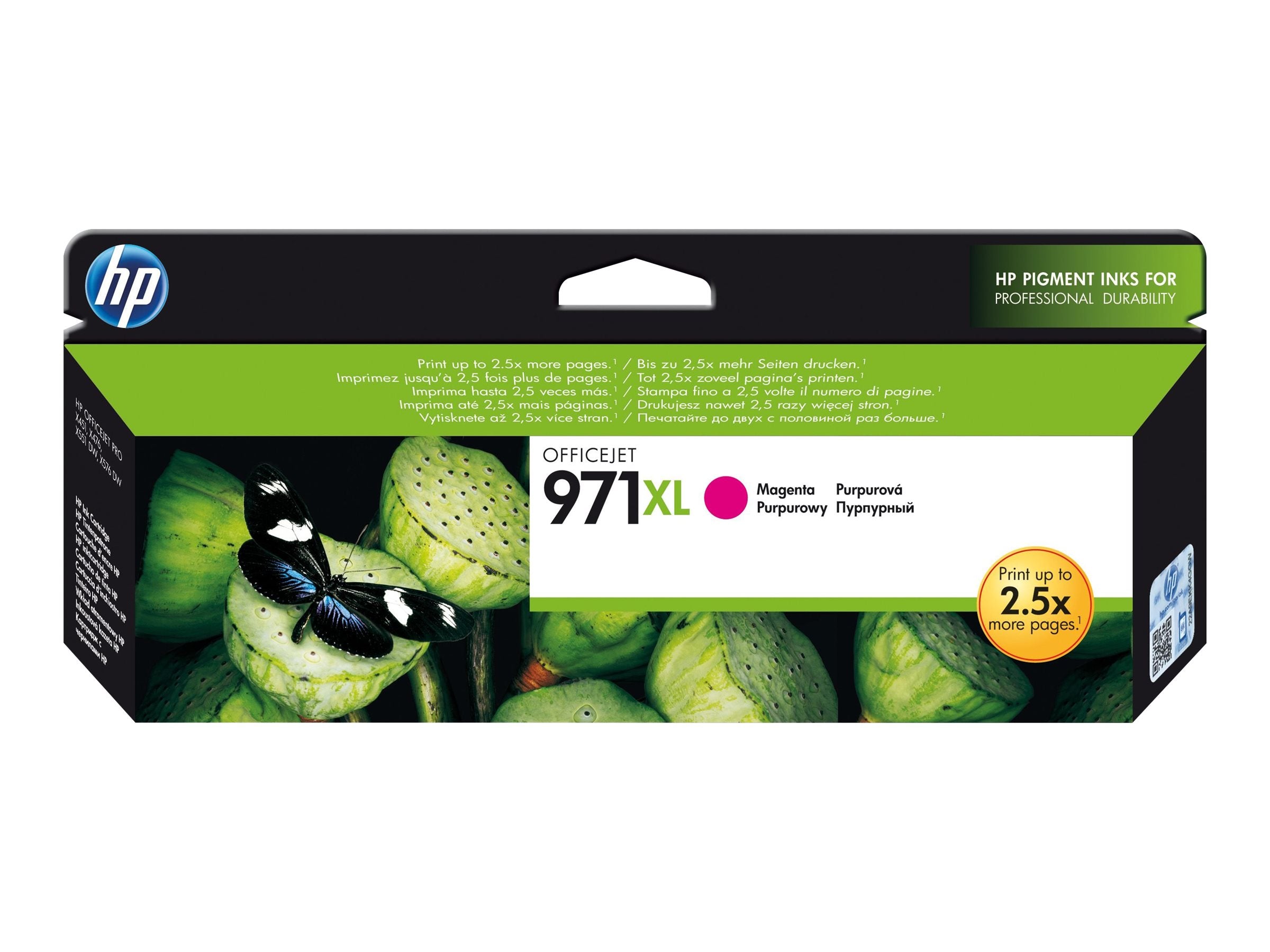 HP 971XL original Ink cartridge CN627A magenta Verpackung