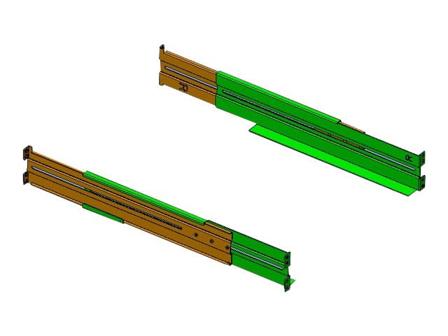 POWERWALKER Rack Mount Kit RK7 1U Vorderansicht