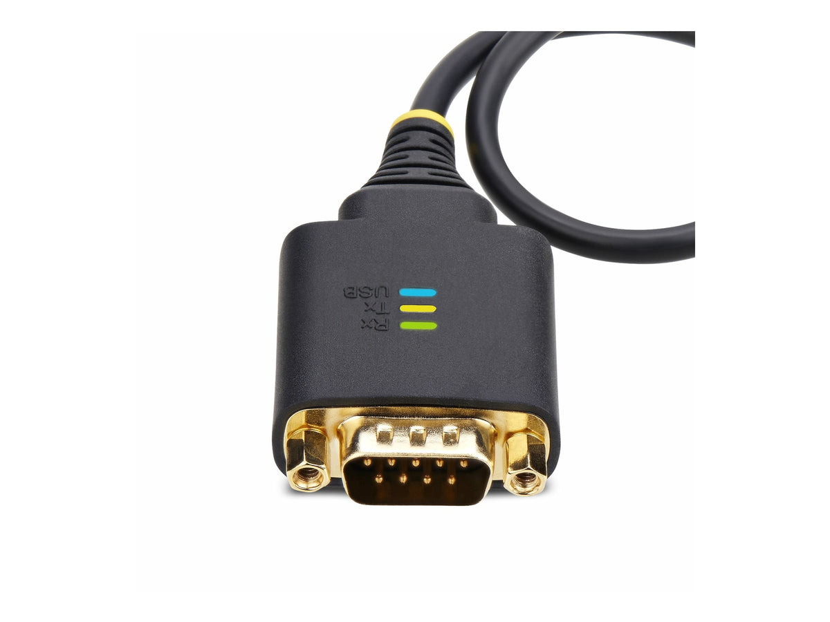 STARTECH.COM 30cm USB auf Seriell Adapter COM-Retention FTDI USB-A zu DB9 Kabel USB RS232 Wechselbare Schrauben/Muttern