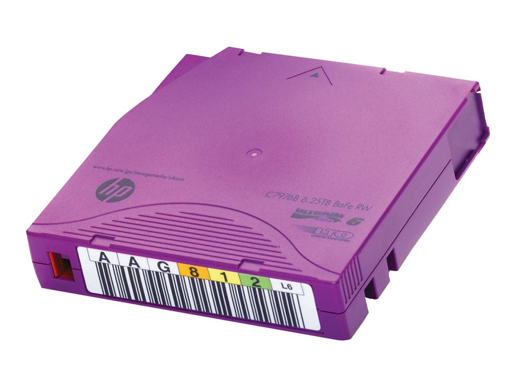 HPE 20x LTO-6 Ultrium 6.25 TB BaFe RW Non Custom Labeled Data Cartridge - Verpackung
