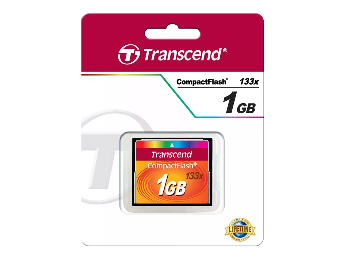 TRANSCEND CompactFlash 1GB Card MLC Vorderansicht