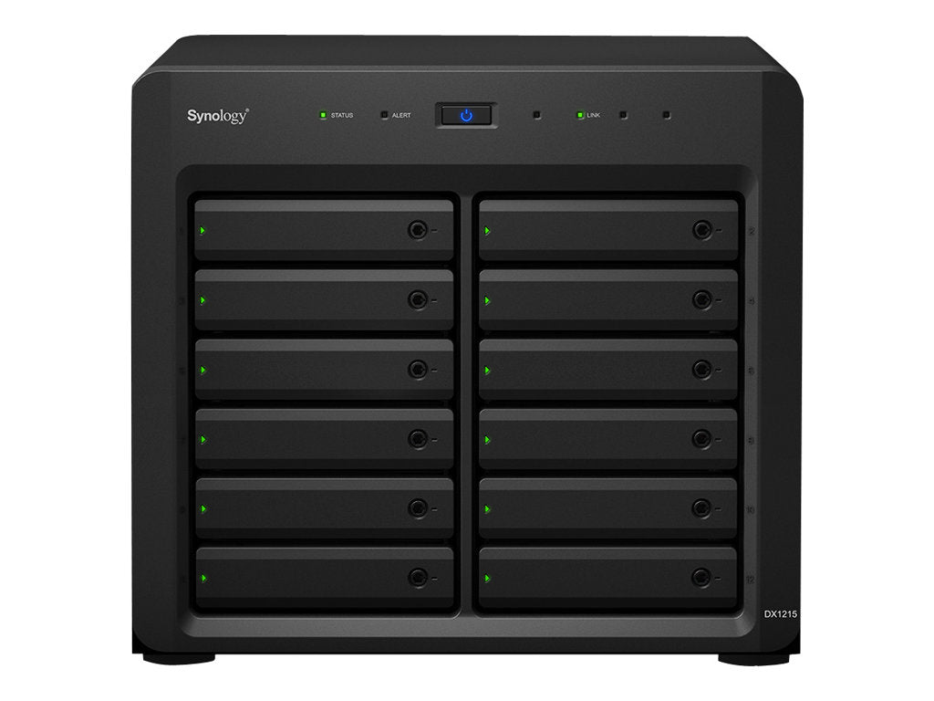 SYNOLOGY SATA 15 tower DS3615xs DX1215 Rückansicht