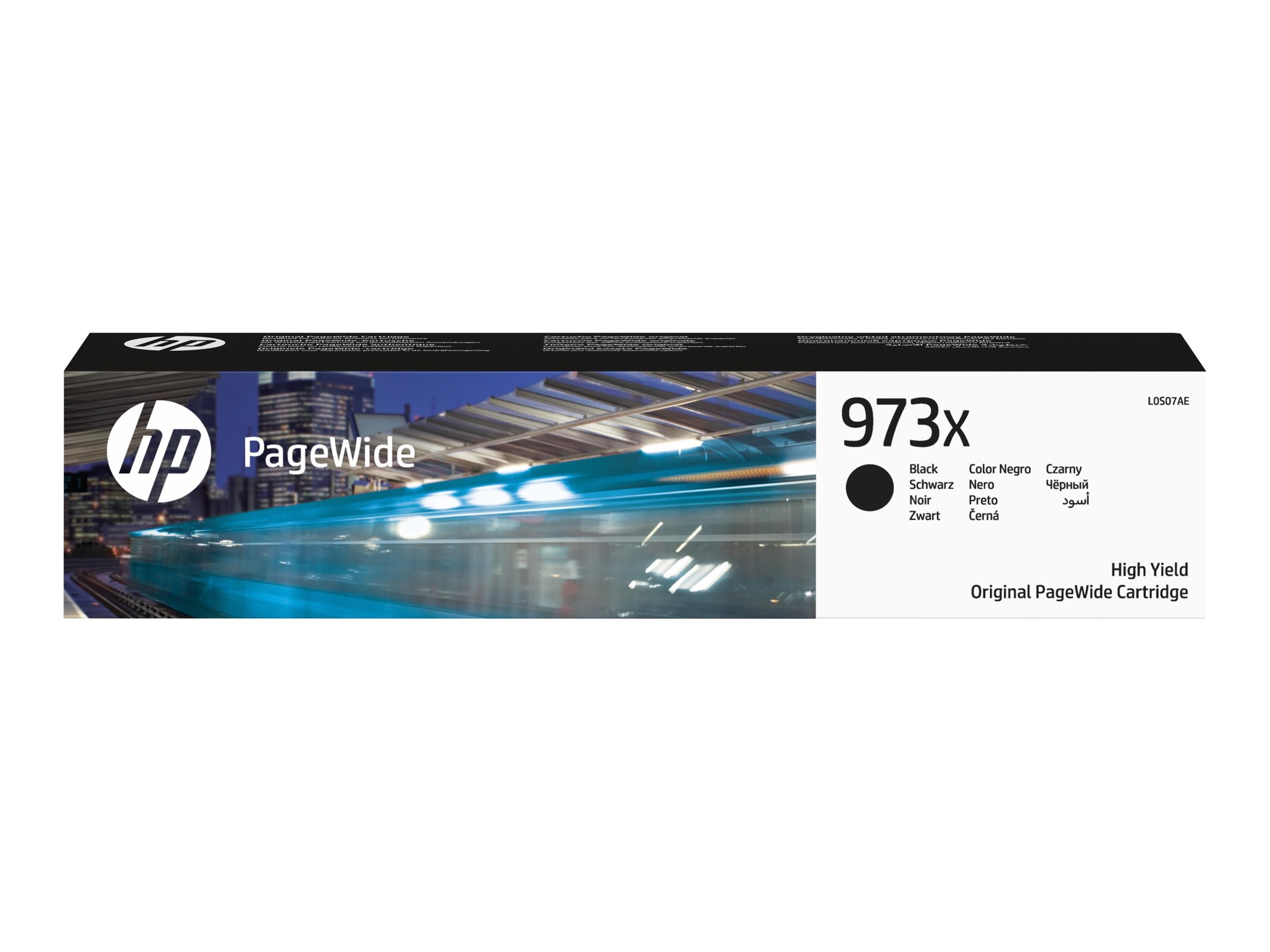 HP 973X original high yield black PageWide cartridge L0S07AE Vorderansicht