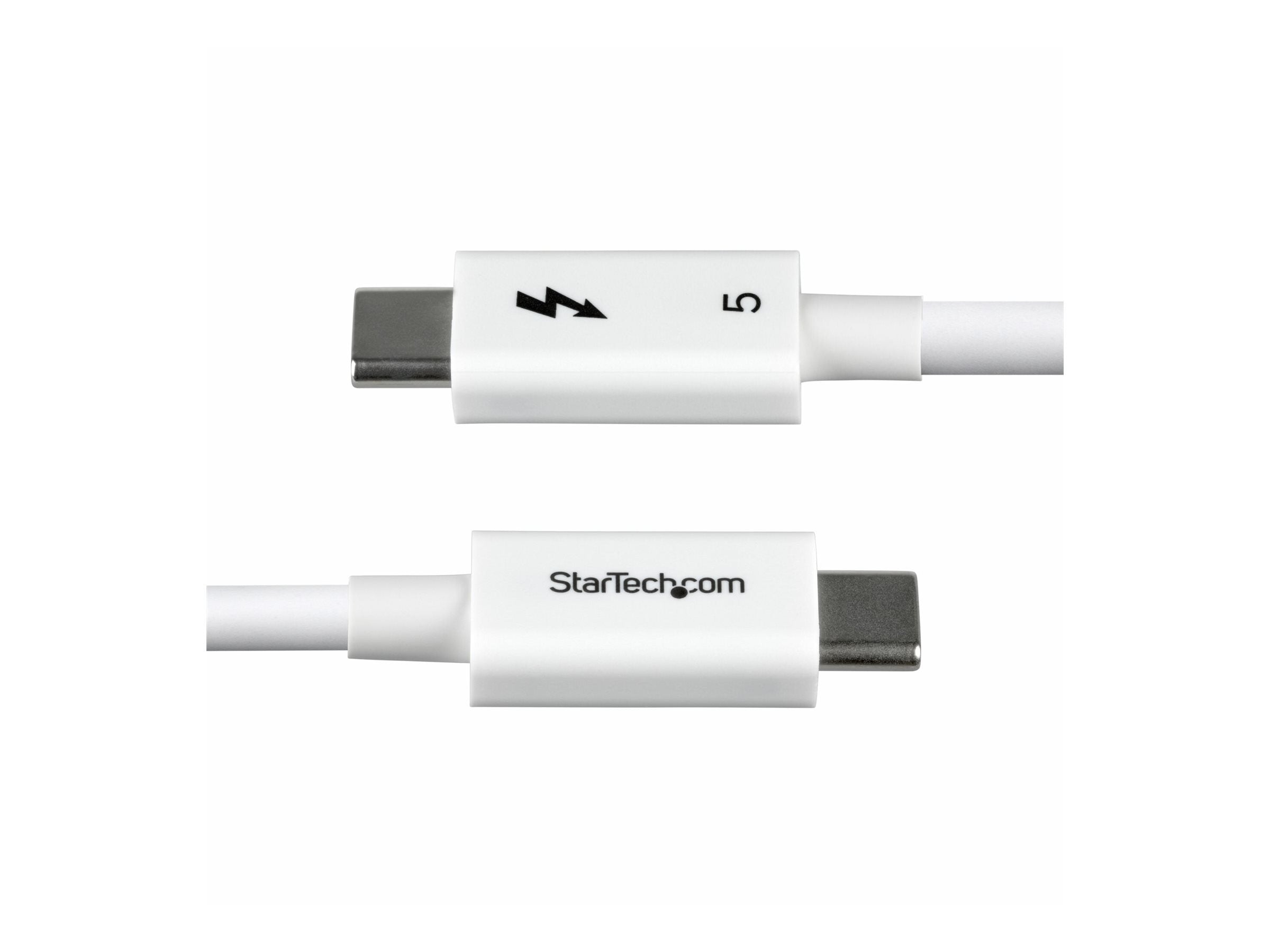 STARTECH.COM 80cm Thunderbolt 5 Kabel 80Gbps-120Gbps 240W PD 8K 60Hz Thunderbolt zertifiziert TB5 TB4 USB4 USB-C - Weiss