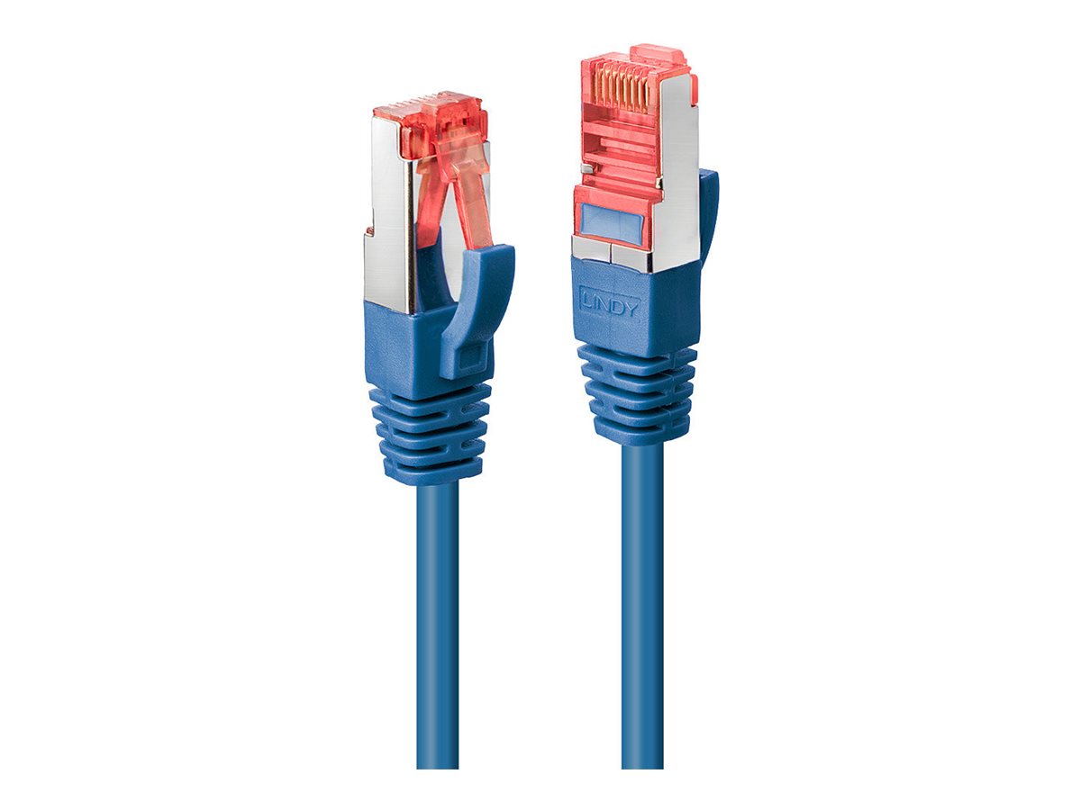 LINDY Cat.6 S/FTP Kabel, blau, 2m Patchkabel - Detailansicht der Stecker