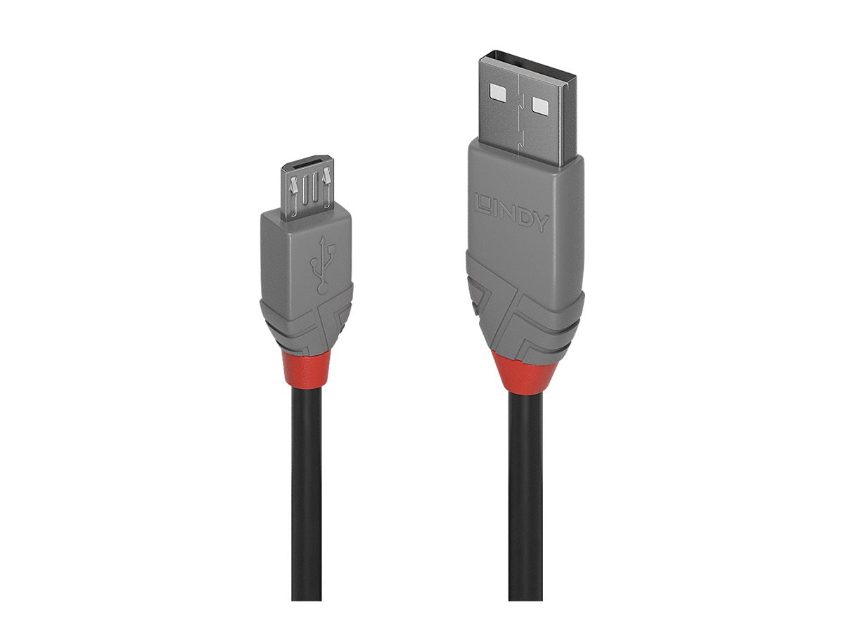 LINDY 2m USB 2.0 A/MicroB Kabel Vorderansicht