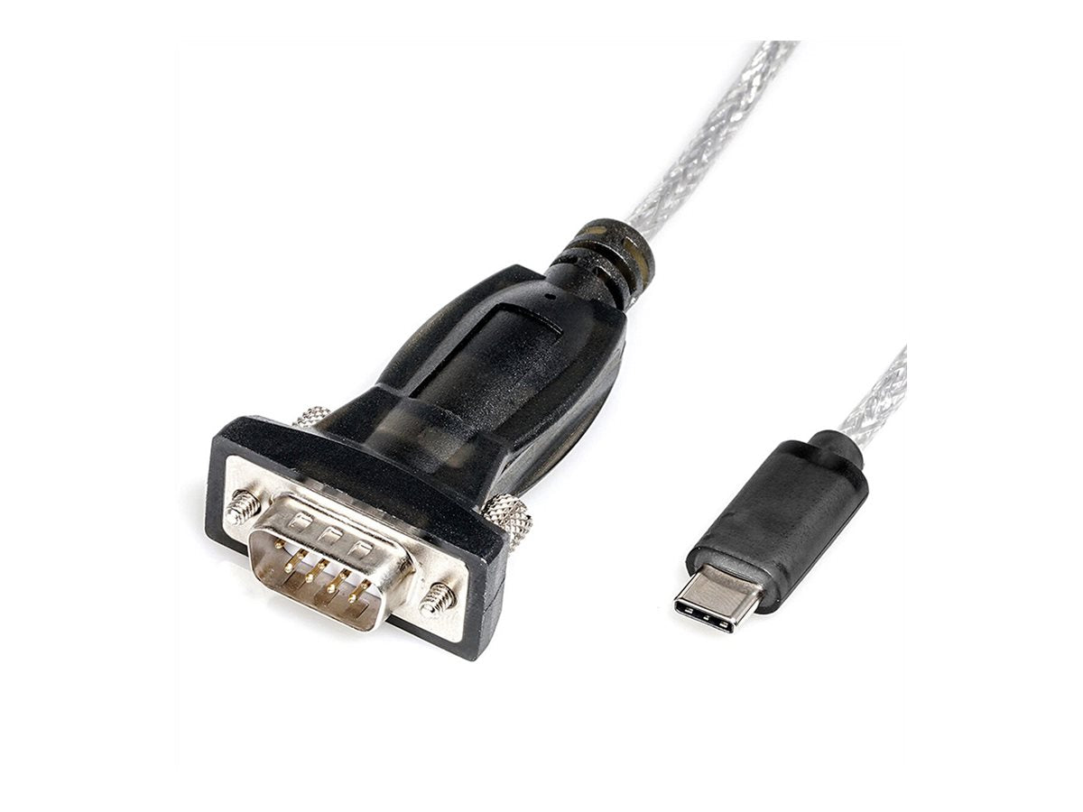ROLINE Konverterkabel USB C-RS232 DB9 1,8m Vorderansicht
