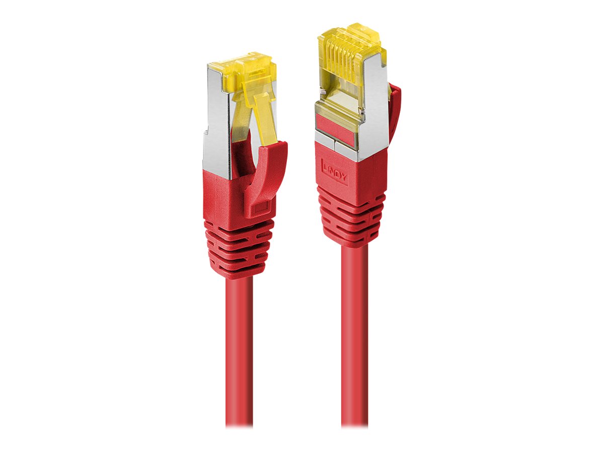 LINDY Patchkabel mit Cat.7 Rohkabel S/FTP PIMF LSOH rot 1m - Verpackung