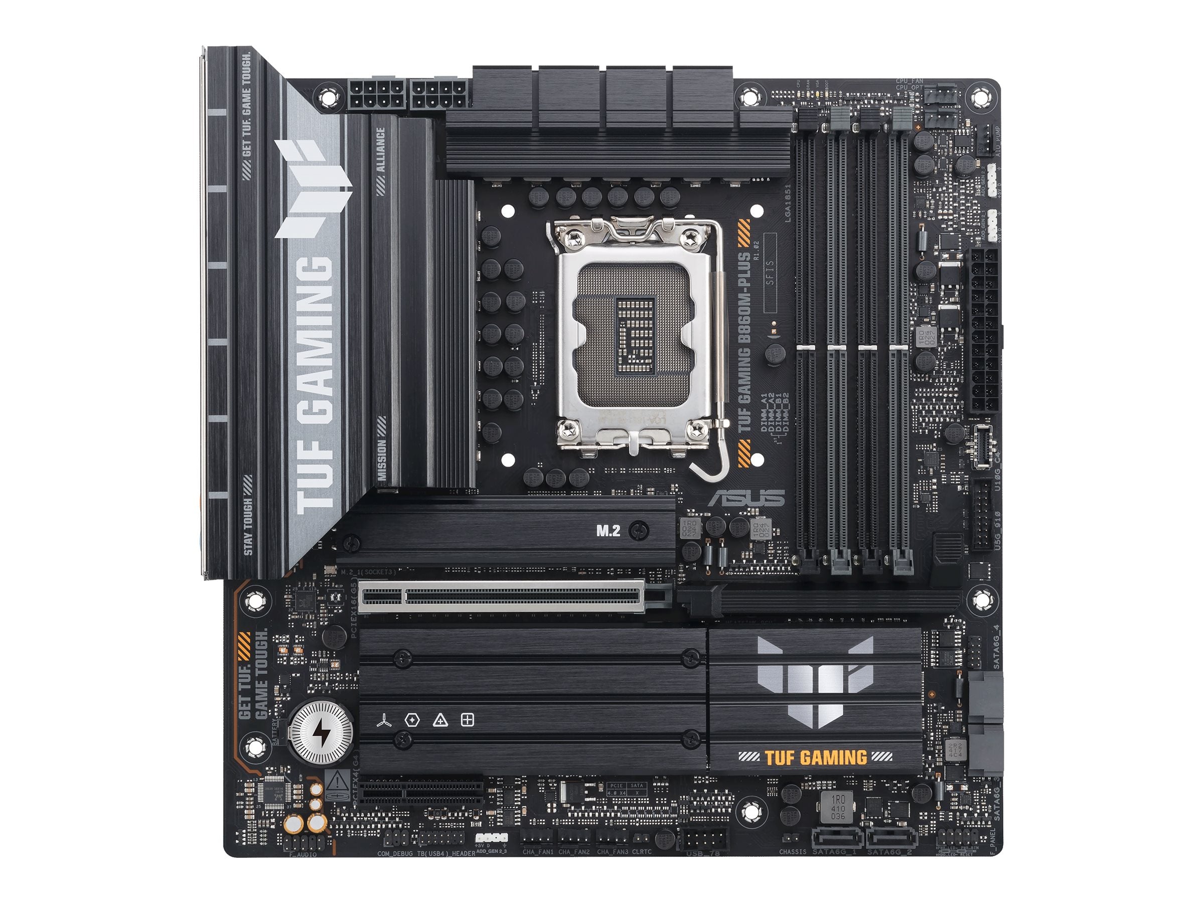 ASUS TUF GAMING B860M-PLUS Motherboard Vorderansicht