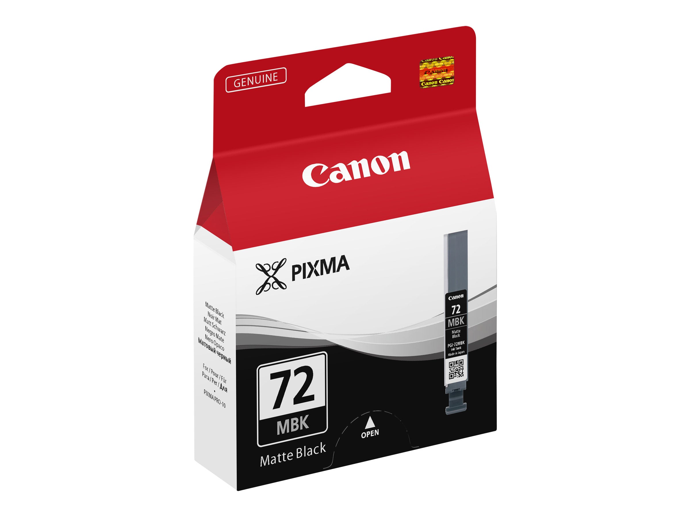 Verpackung des CANON 1LB PGI-72 MBK Tintenbehälters
