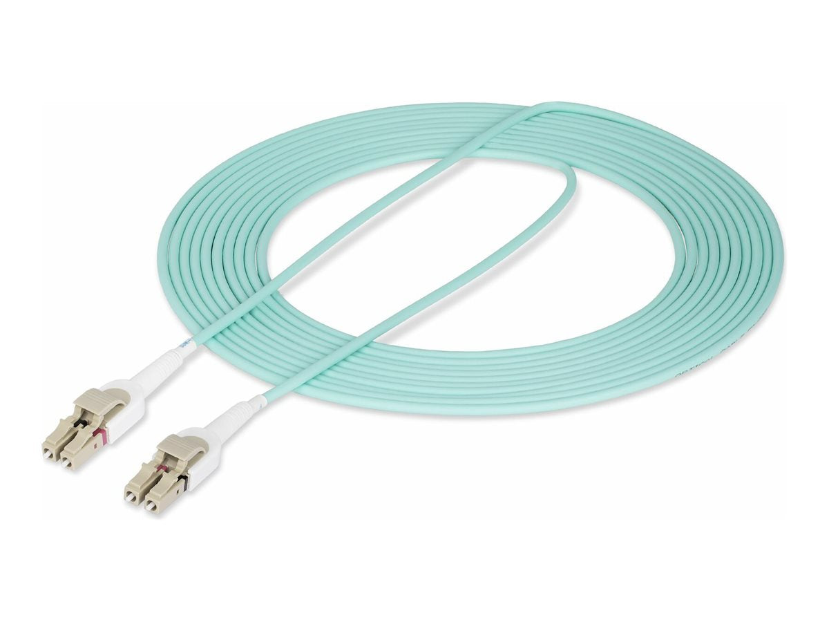 STARTECH.COM 5m LC zu LC UPC OM4 Polaritätswechsel Multimode Glasfaser Patchkabel 50/125um 100Gbps LSZH LWL Verlegekabel/Glasfaserka