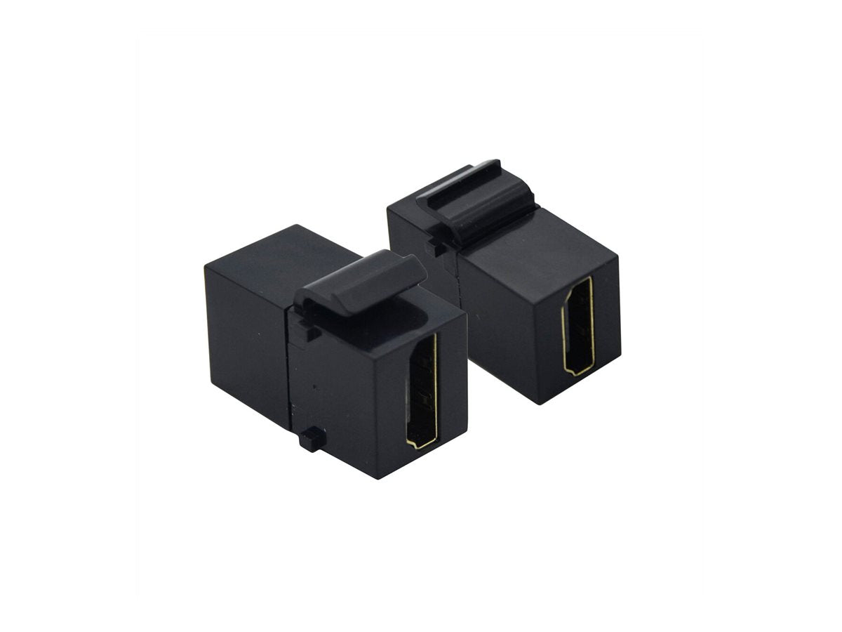 VALUE HDMI Keystone Modul schwarz - Vorderansicht
