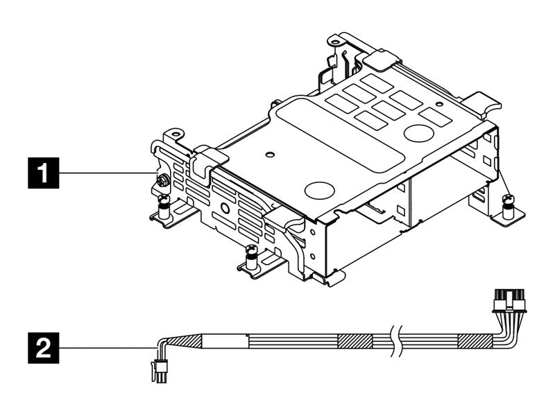 LENOVO ISG SE455 V3 Internal Drive Bay Kit - Vorderansicht