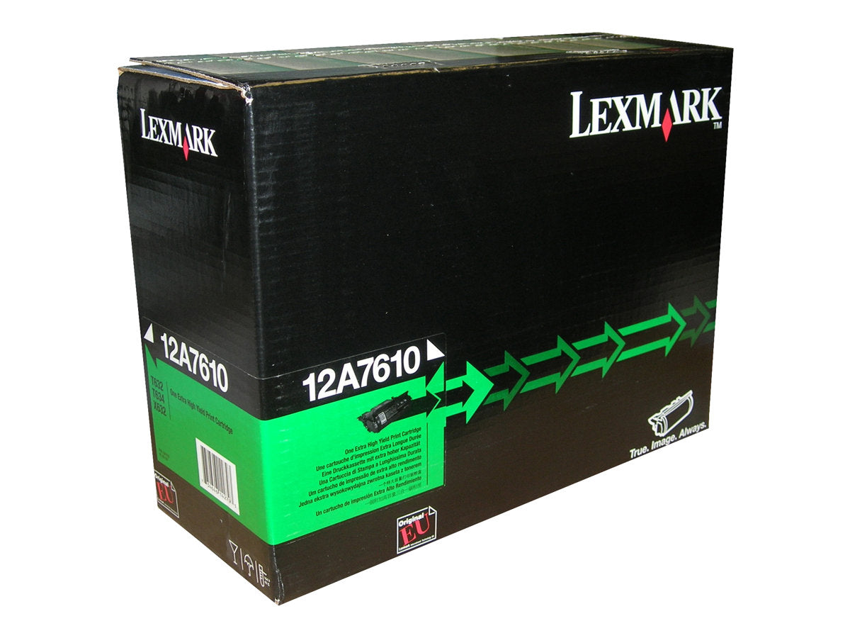 LEXMARK Toner schwarz 32000 Seiten Reman-Druckkassette für T632 T634 - Vorderansicht