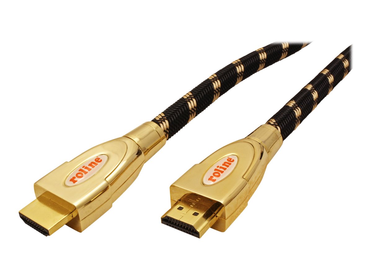 ROLINE GOLD HDMI Ultra HD Kabel mit Ethernet 3m - Vorderansicht