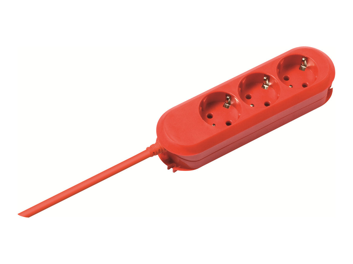 BACHMANN SMART 3x CEE7/3 rot 3m CEE7/7 Vorderansicht