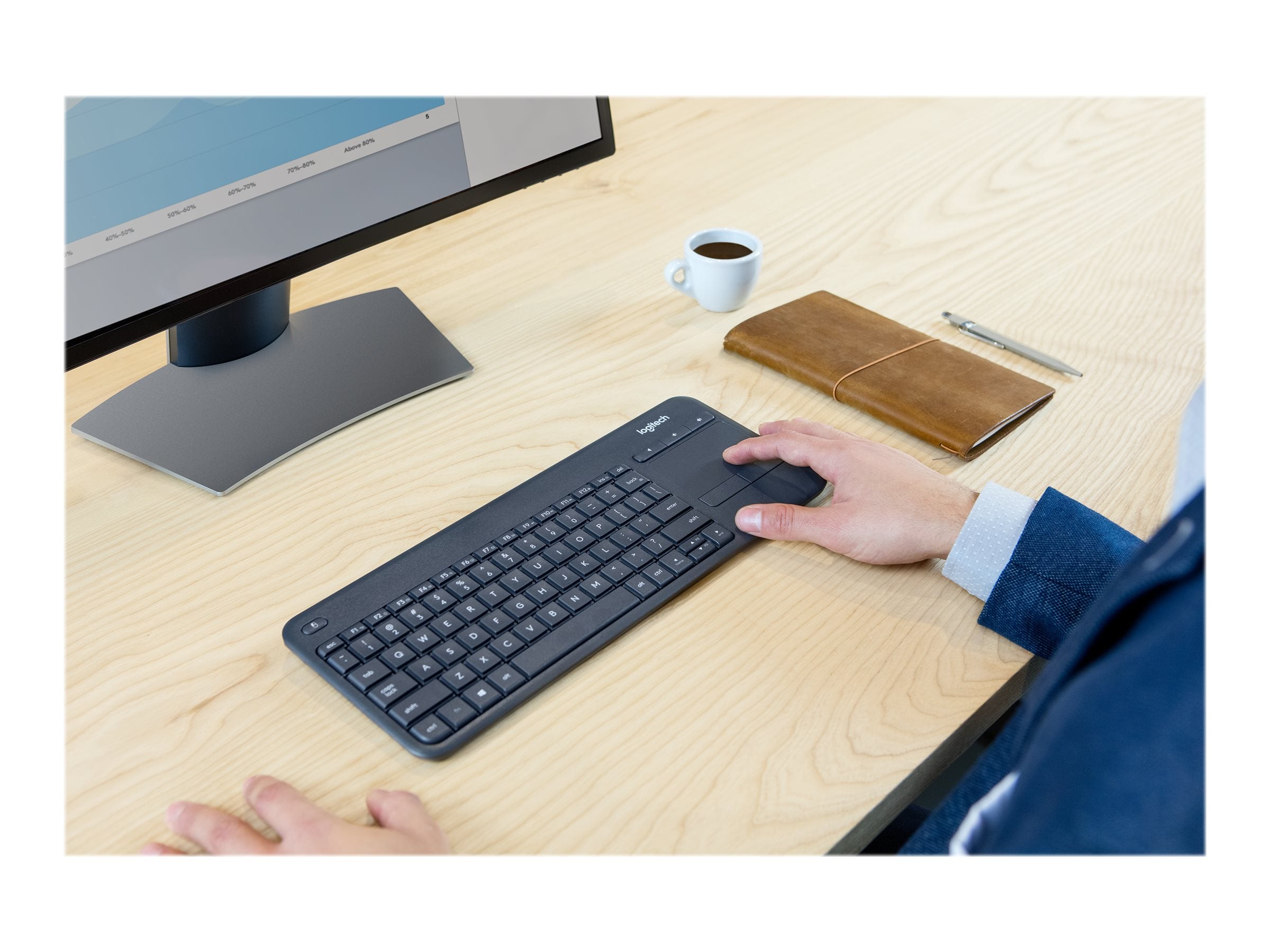 LOGITECH K400 Plus Wireless Touch Keyboard Verpackung