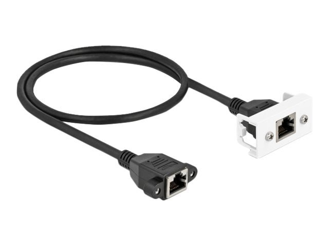 DELOCK Netzwerk Verlängerungskabel Cat.6A 50 cm - Vorderansicht