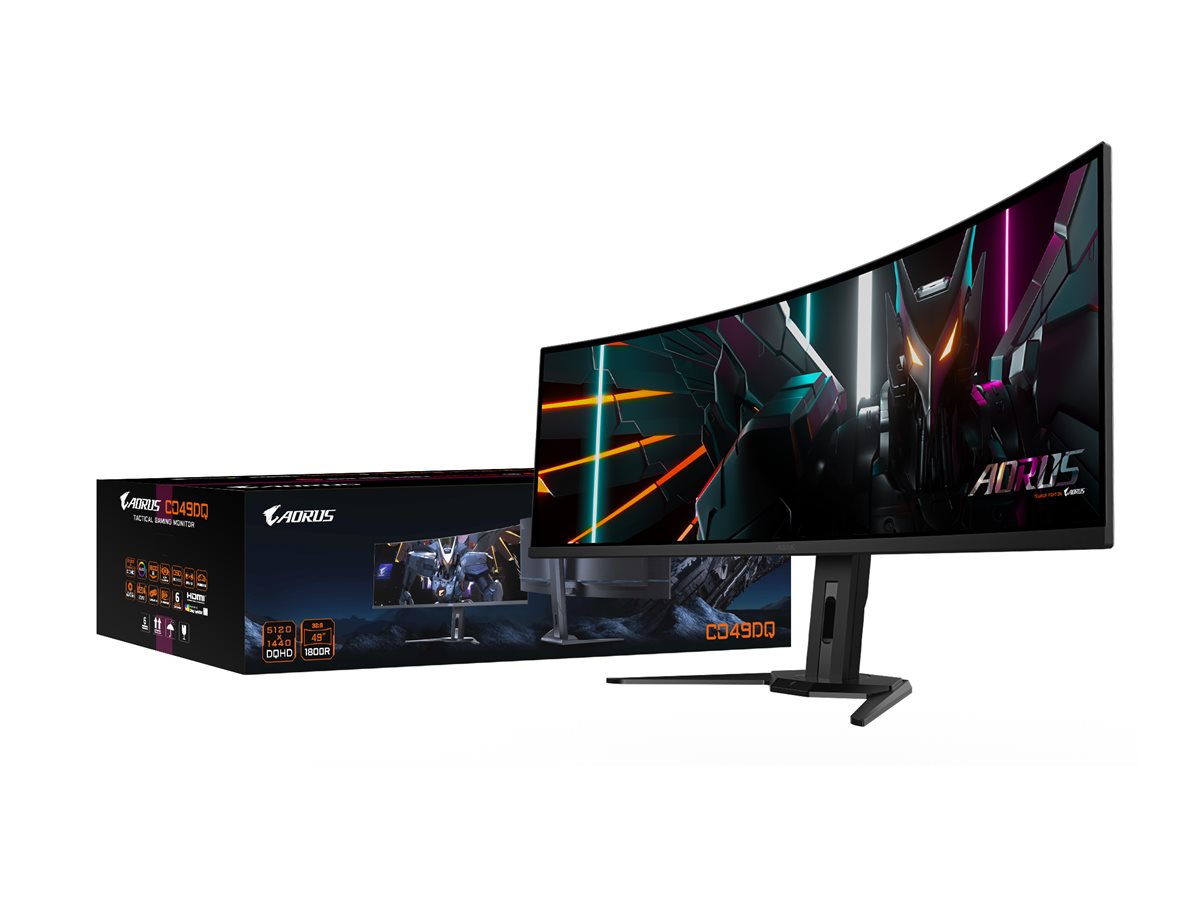 GIGABYTE AORUS CO49DQ Monitor Vorderansicht