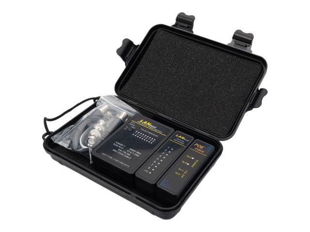 DIGITUS Kabeltester Netzwerk RJ45 BNC Hauptgerät Verpackung
