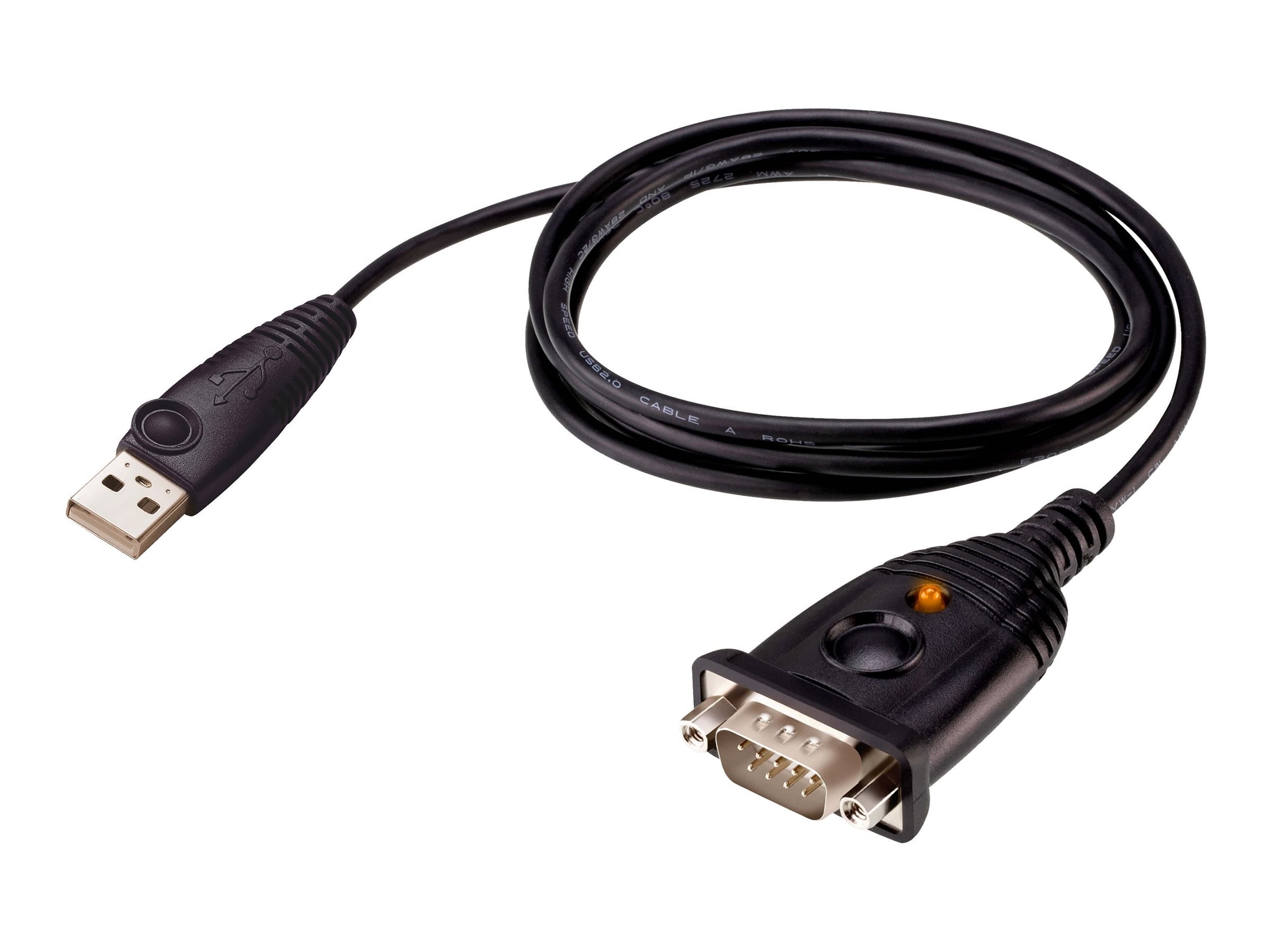 ATEN UC232AF USB zu Seriell Konverter 1,2m Vorderansicht