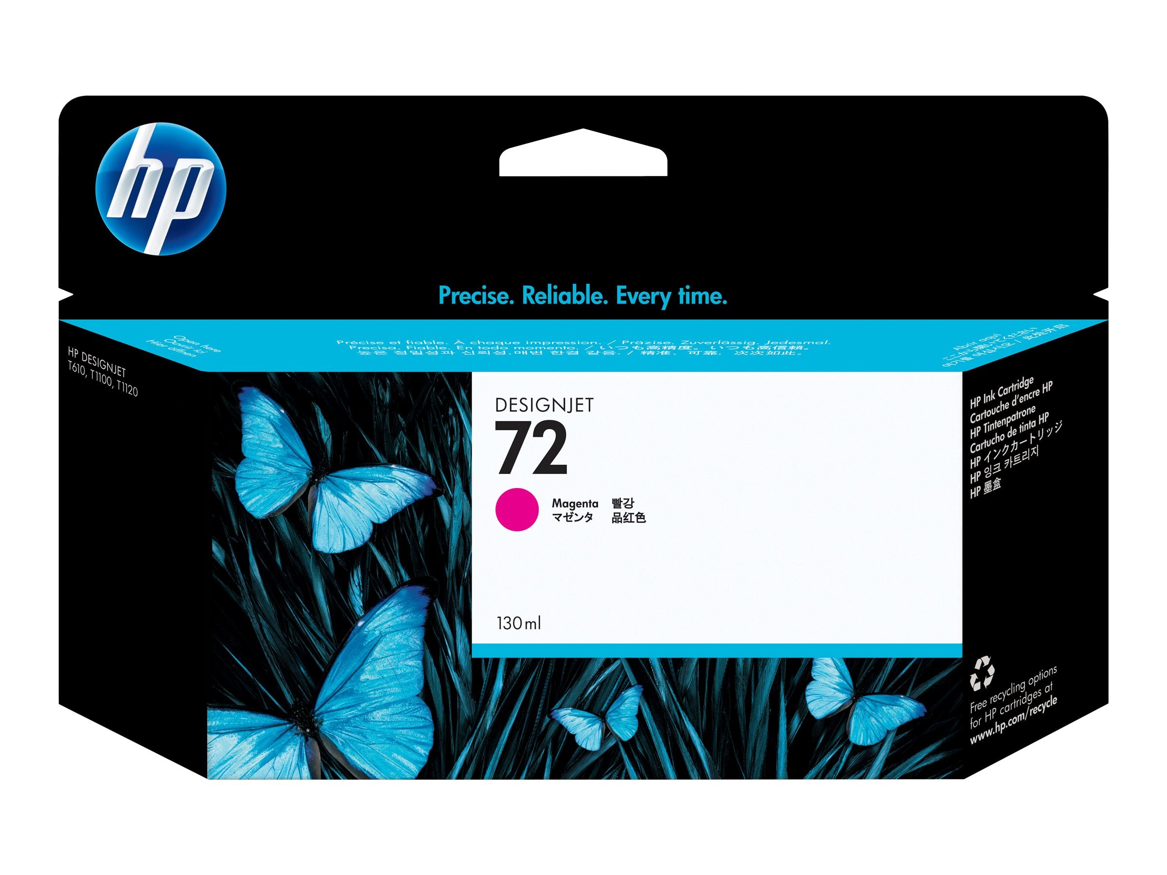 HP 72 original Ink cartridge C9372A magenta Vorderansicht