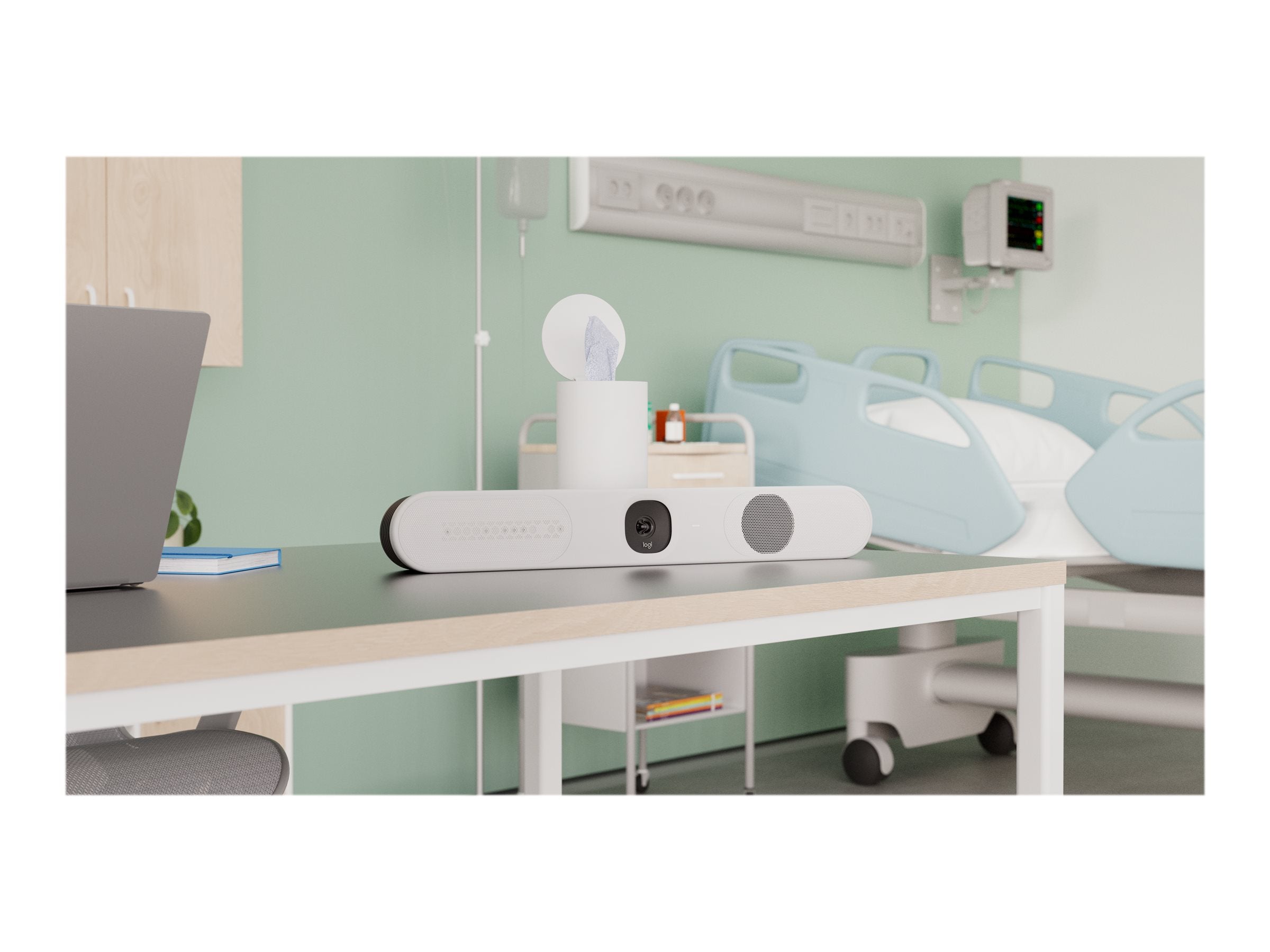 LOGITECH Video conferencing cover cleanable front für Rally Bar Huddle - Seitenansicht