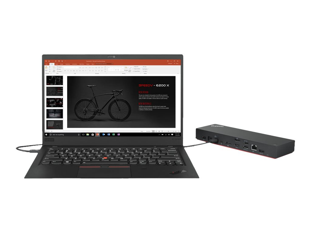 Seitenansicht der LENOVO ThinkPad Universal Thunderbolt 4 Smart Dock