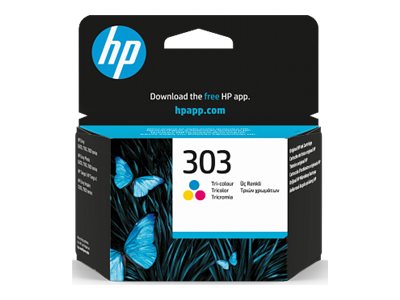 HP 303 Tri-color Original Ink Cartridge Vorderansicht