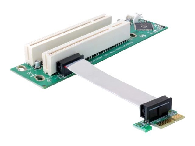 DELOCK PCI-Riser-Karte 2x32bit/5V links 9cm Kabel - Vorderansicht