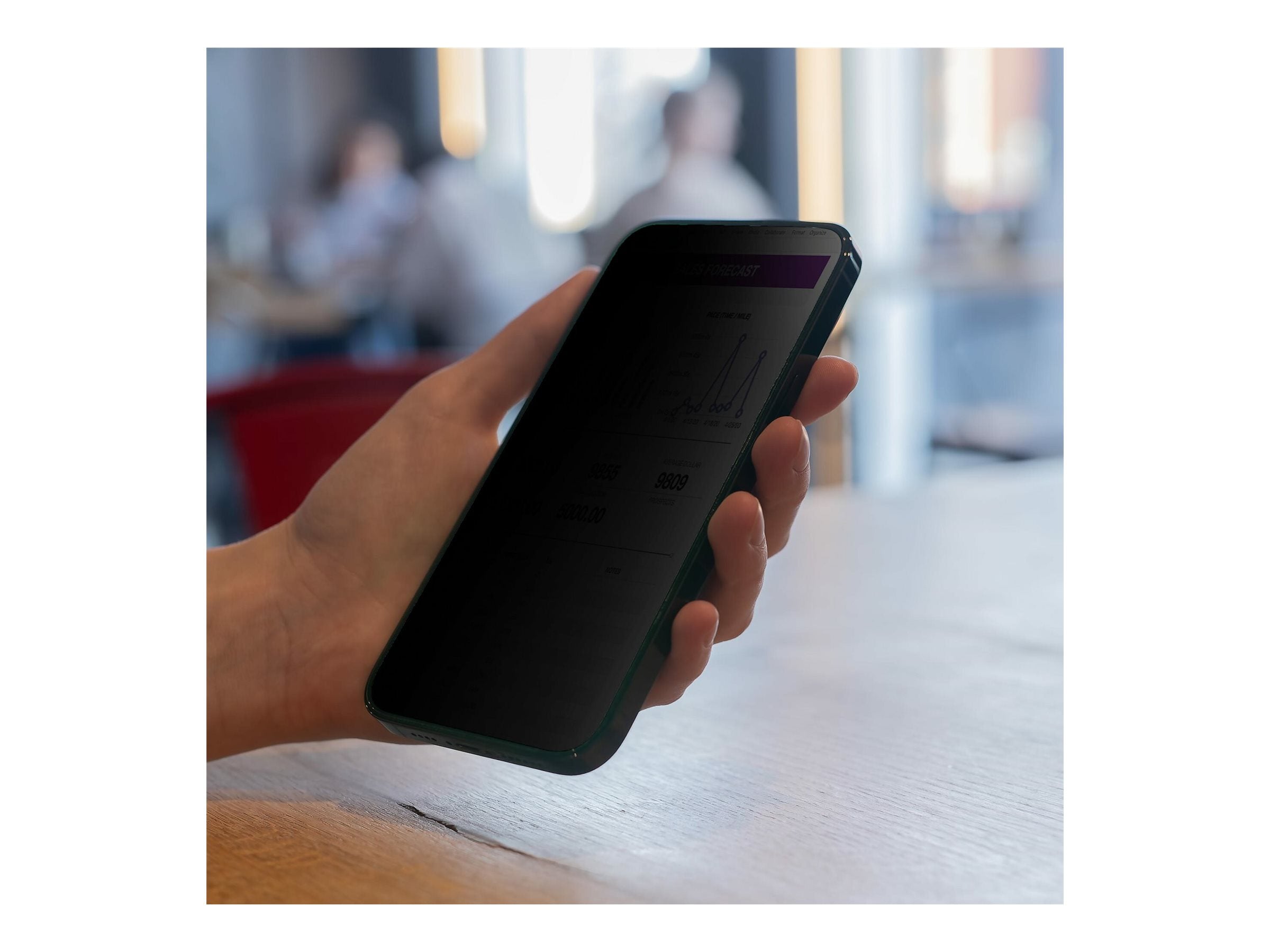 STARTECH.COM 4-Wege Blickschutzfilter fur iPhone 15 Hoch-/Querformat Touch +/- 30 Blickwinkel Smartphone Panzerglas Sichtschutz