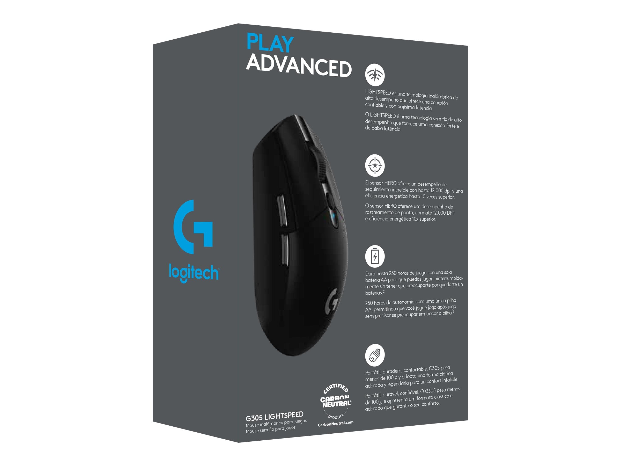 LOGITECH G G305 Maus Vorderansicht