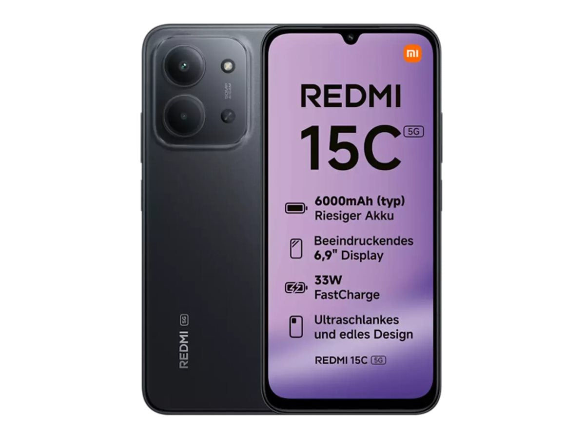 TELEKOM Xiaomi Redmi 15C 5G Smartphone Verpackung