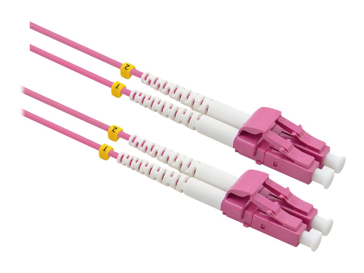 VALUE LWL-Kabel 50/125um OM4 LC/LC violett 7m Verpackung