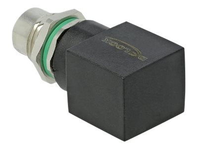 DELOCK Netzwerkadapter M12 8 Pin X-kodiert Buchse zu RJ45 Buchse - Detailansicht