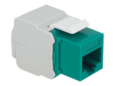 DELOCK Keystone RJ45 Buchse Cat.6 UTP grün - Vorderansicht